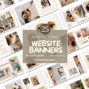 100 Creative Website Premium Banner ( Editable)